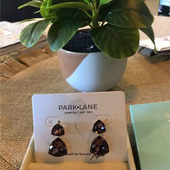 Park Lane Wineberry Earrings, New in Box - Picture 3 of 4